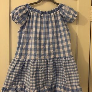 NWT Neiman Marcus Blue Gingham dress